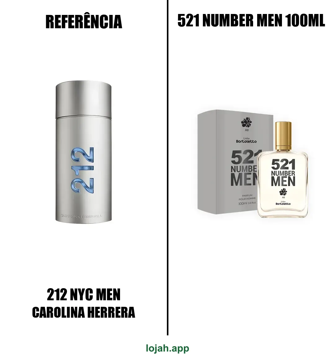 Fragrância 521 Number Men 100ml