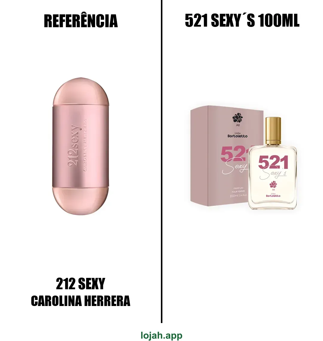 Fragrância 521 Sexy's 100ml