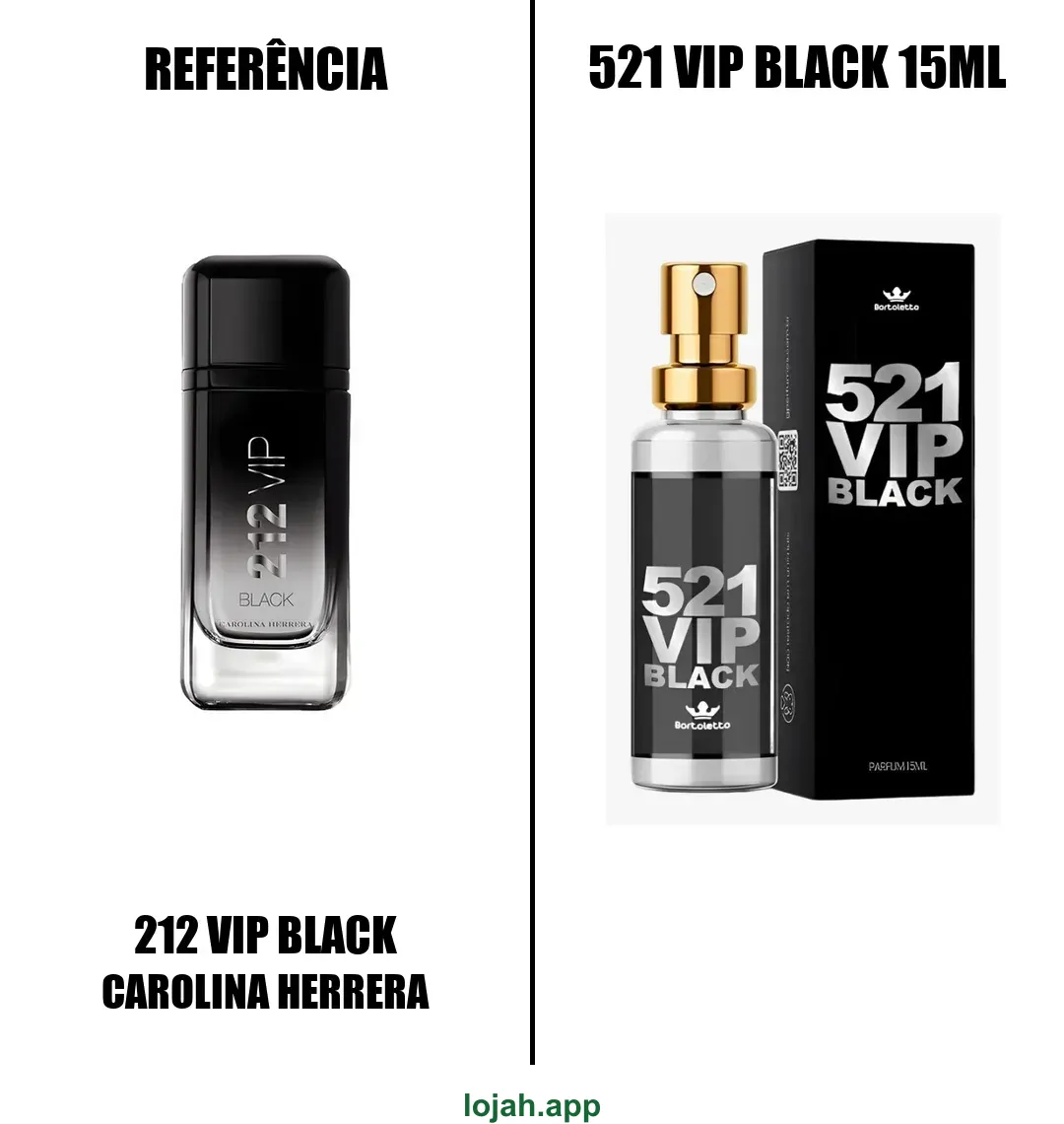 Fragrância 521 Vip Black 15ml