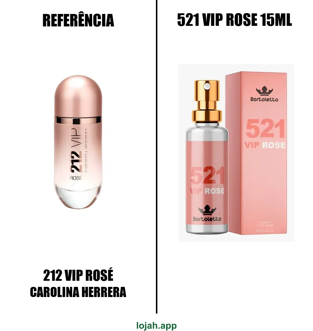 Fragrância 521 Vip Rose 15ml