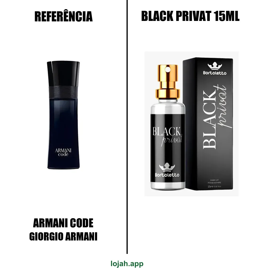 Fragrância Black Privat 15ml
