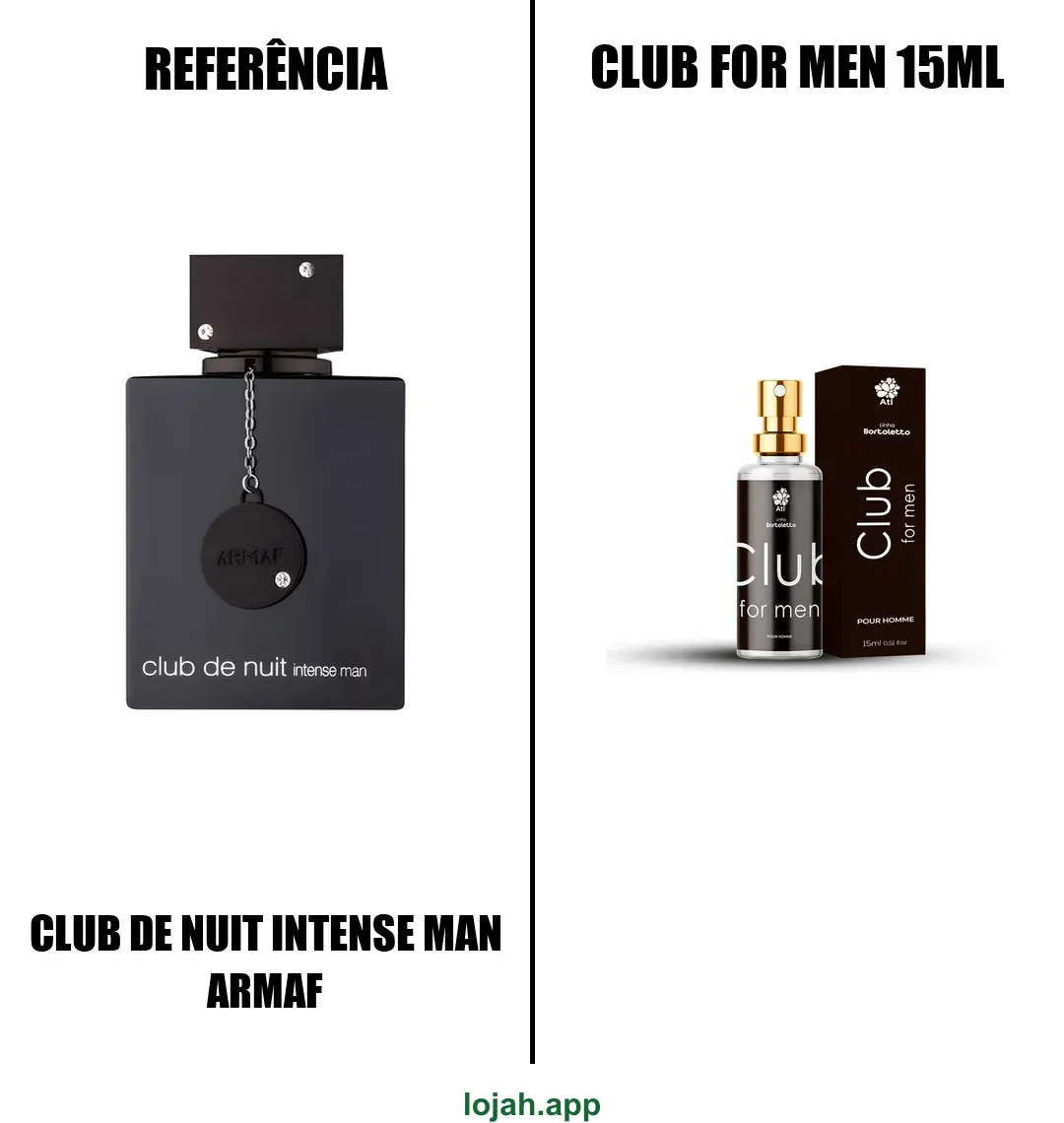 Fragrância Club For Men 15ml