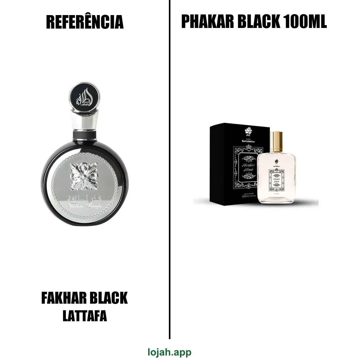 Fragrância Phakar Black 100ml