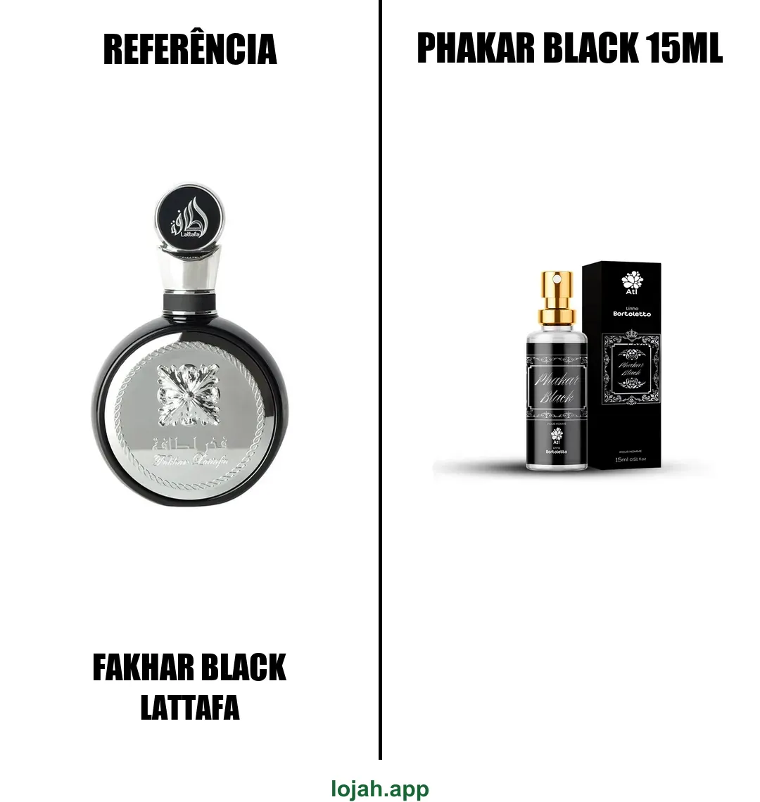 Fragrância Phakar Black 15ml