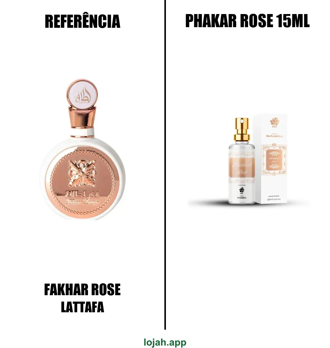 Fragrância Phakar Rose 15ml
