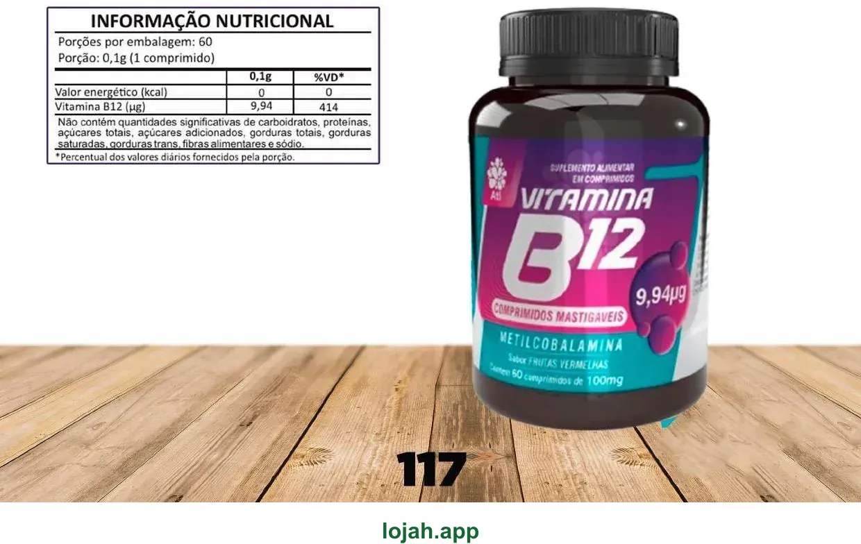 Vitamina B12 Metilcobalamina Mastigável